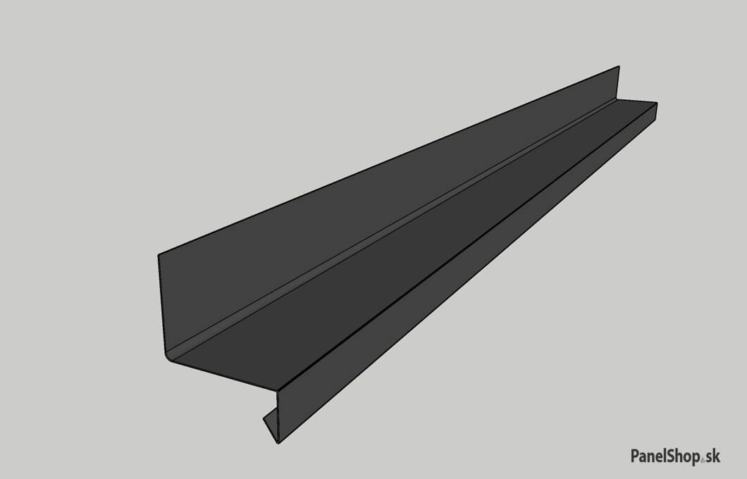 Sheet plating - Plinth gutter Product code: PO11